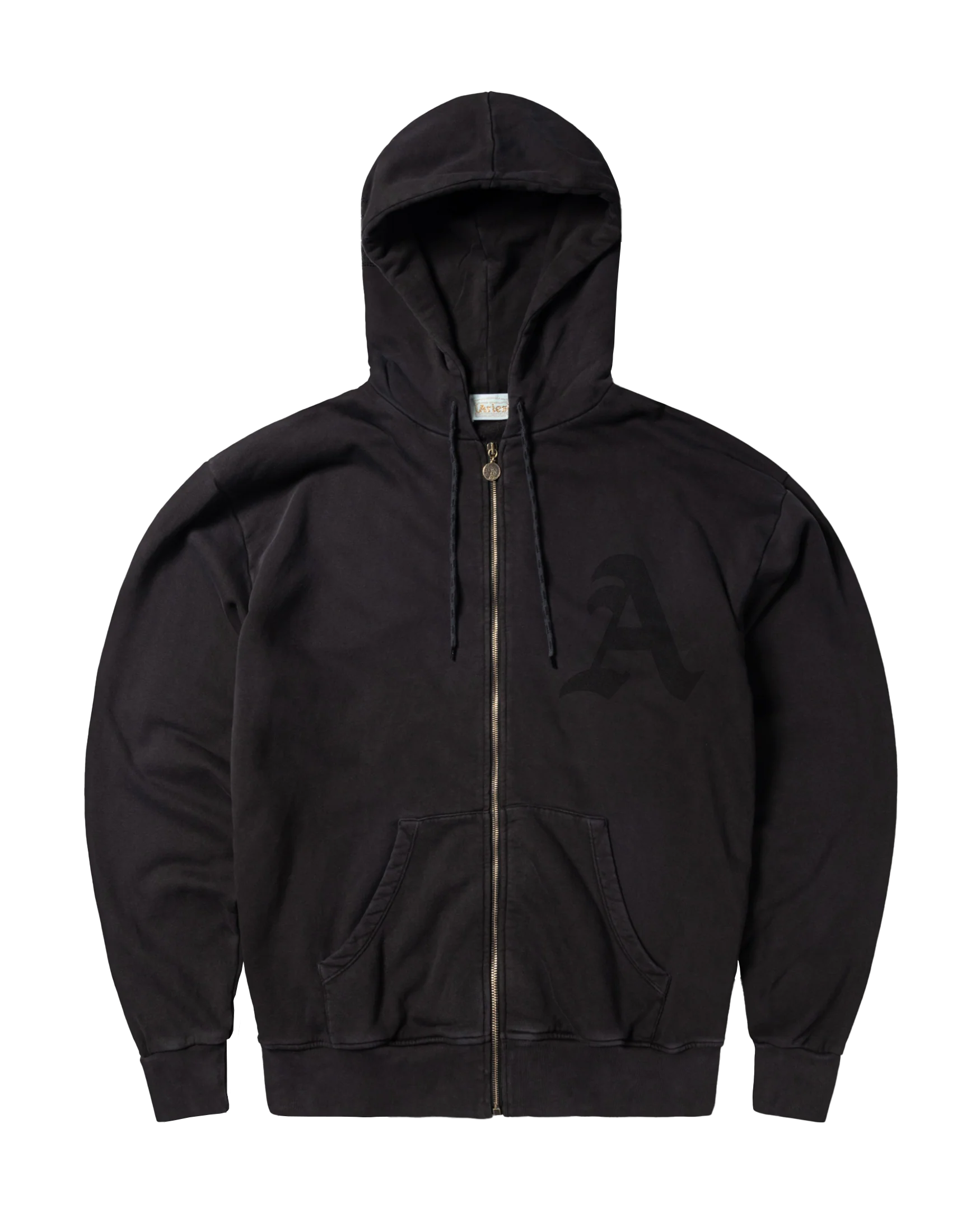Zip Through Aged Gothic Hoodie