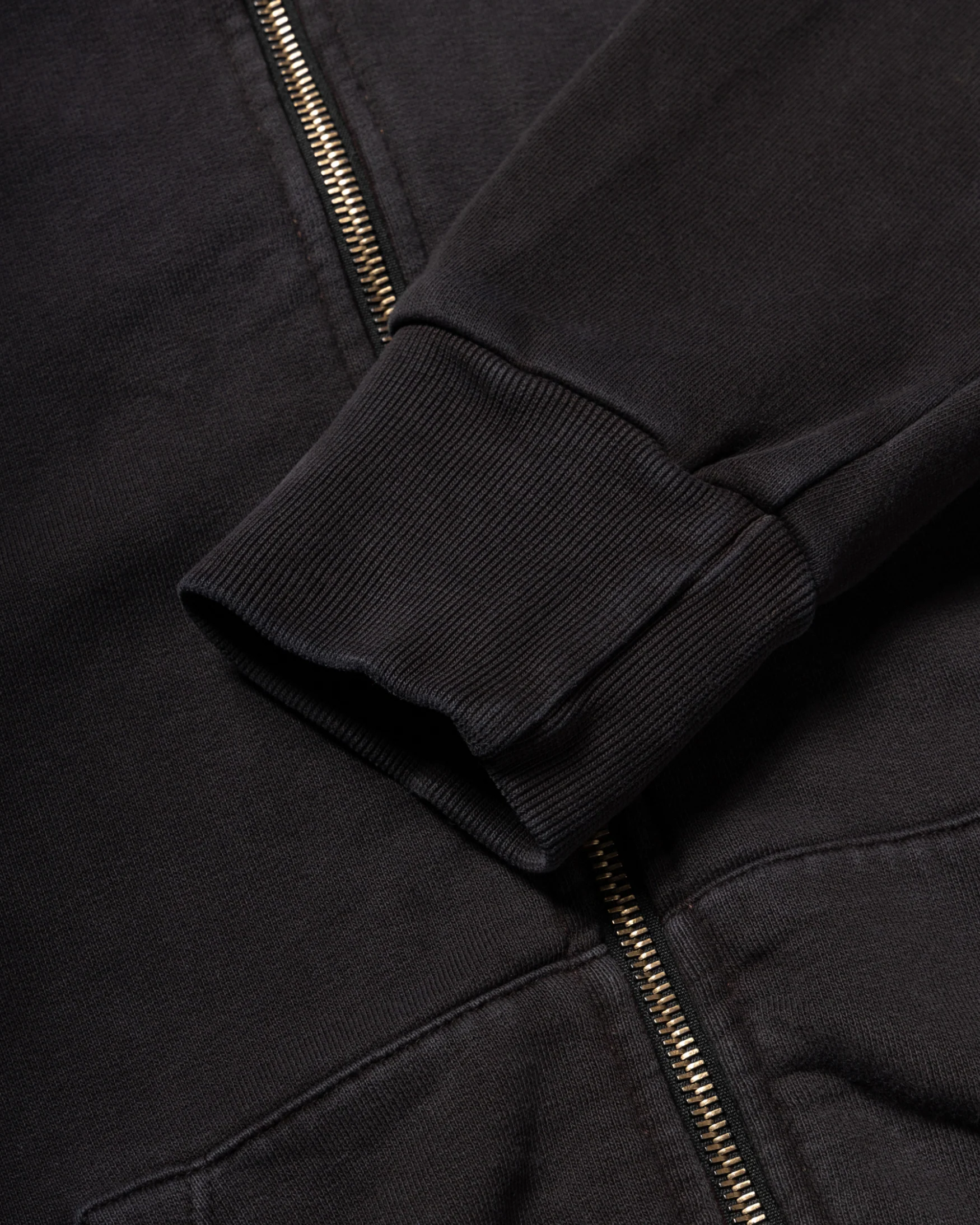Zip Through Aged Gothic Hoodie - Image 4