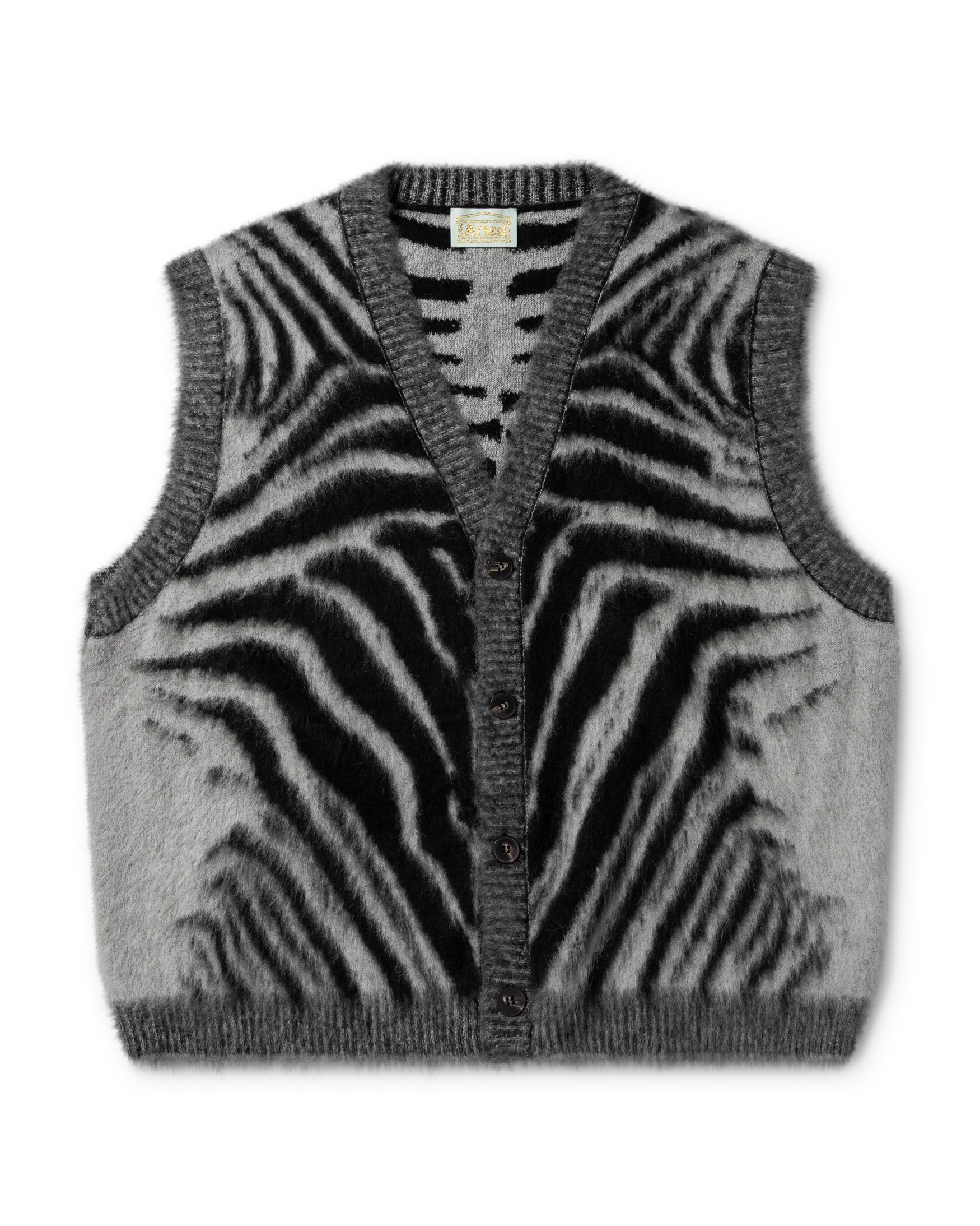 Brushed Zebra Vest