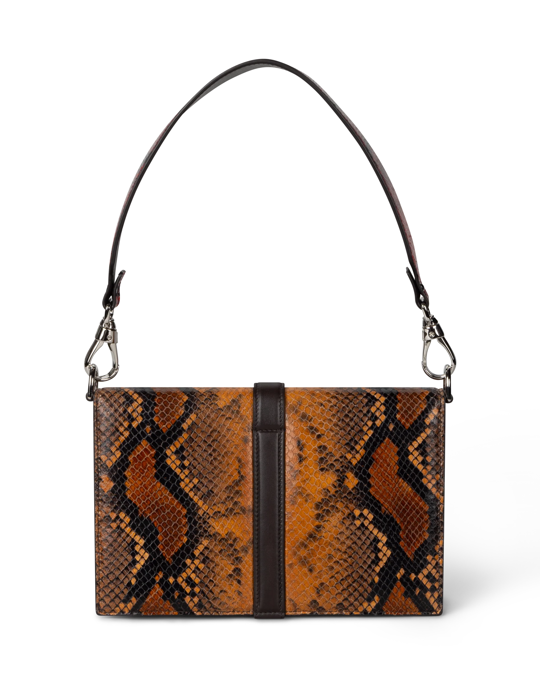 Patchwork Snake Print Leather Kasper Bag - Image 3