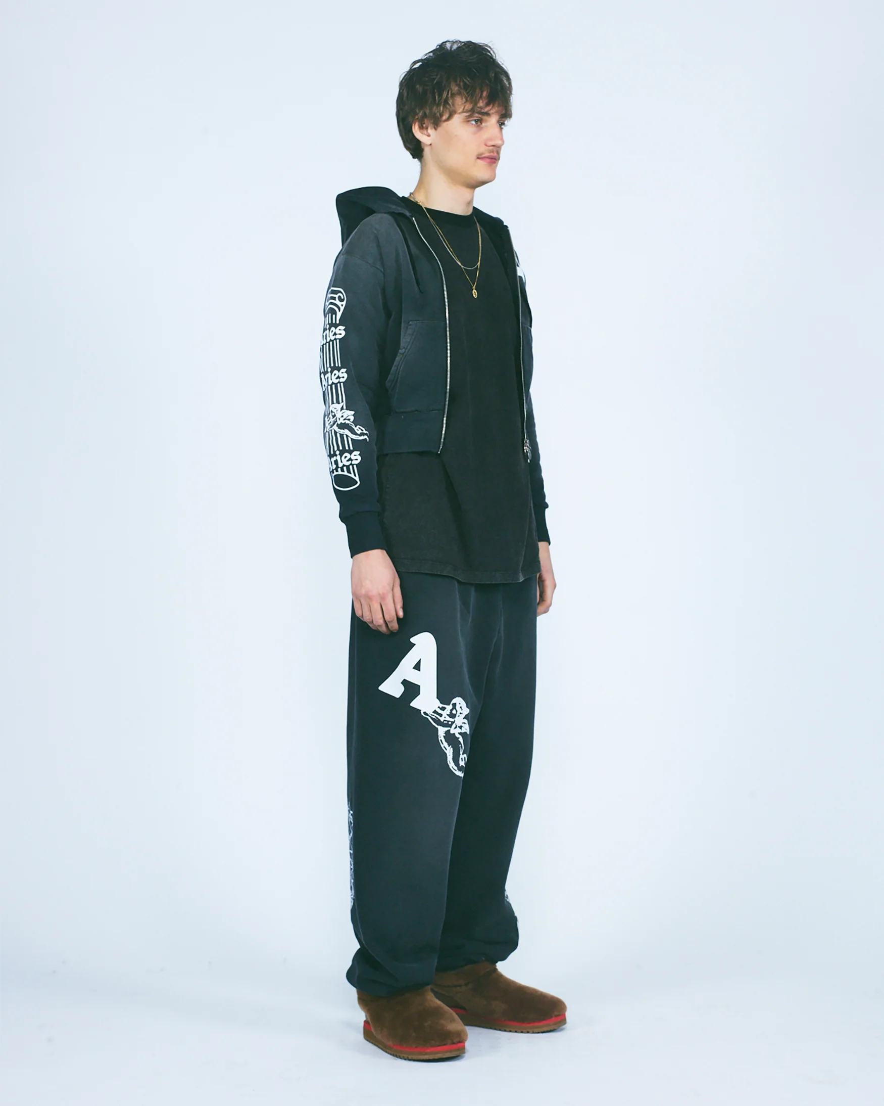 Premium Aged Cherub Column Zip Hoodie - Image 12