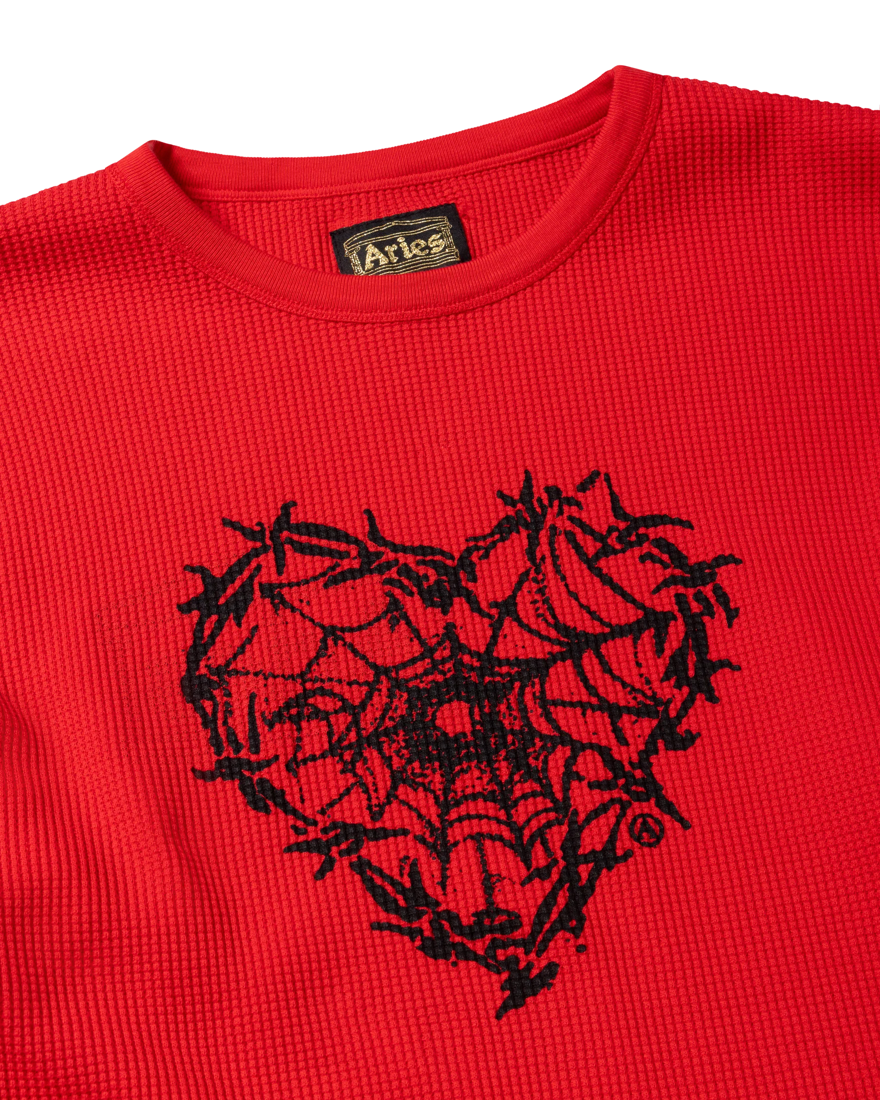 Reversible Barbed Love Temple Waffle LS Tee - Image 7