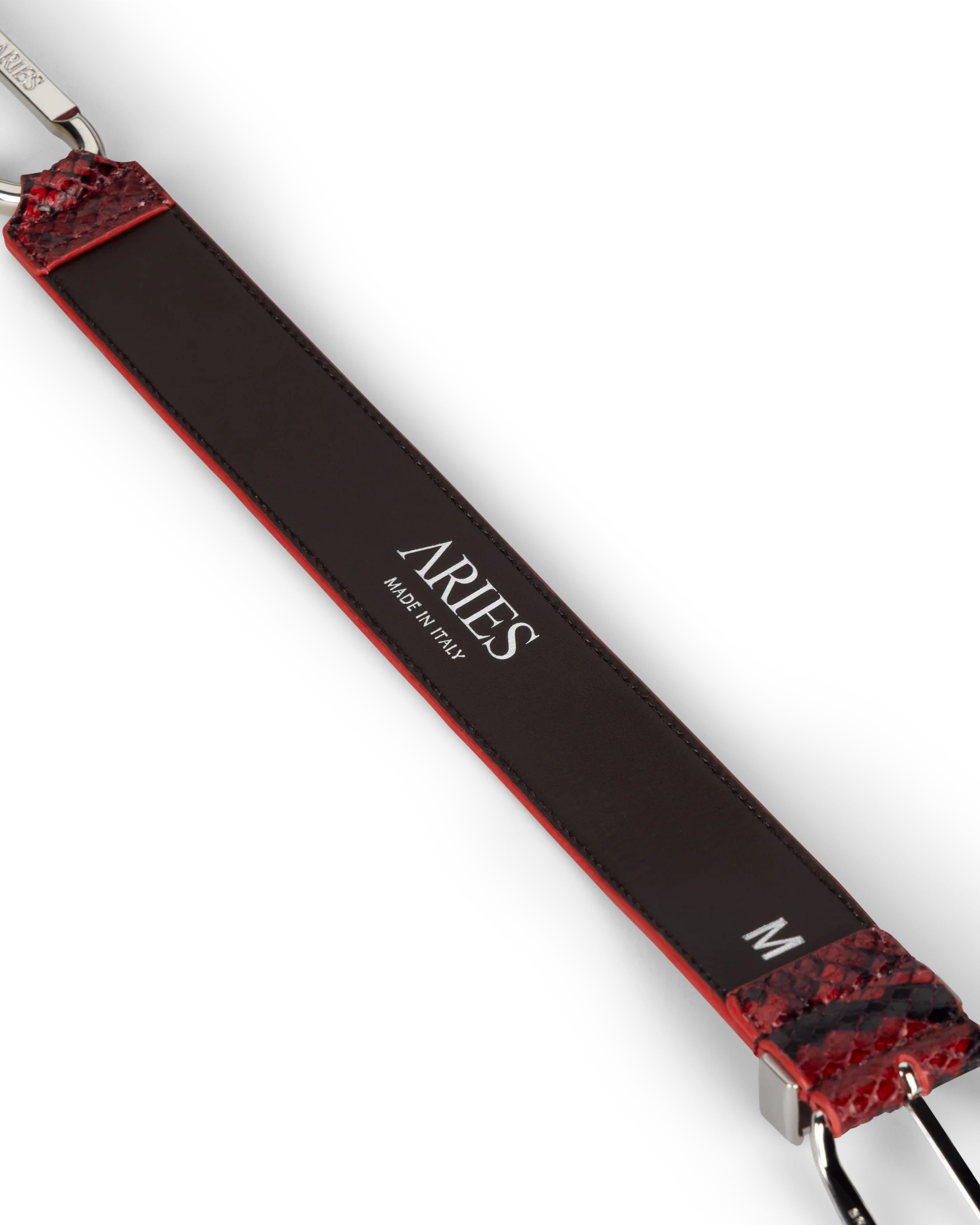 Snake Print Leather Mazzo Belt - Image 8