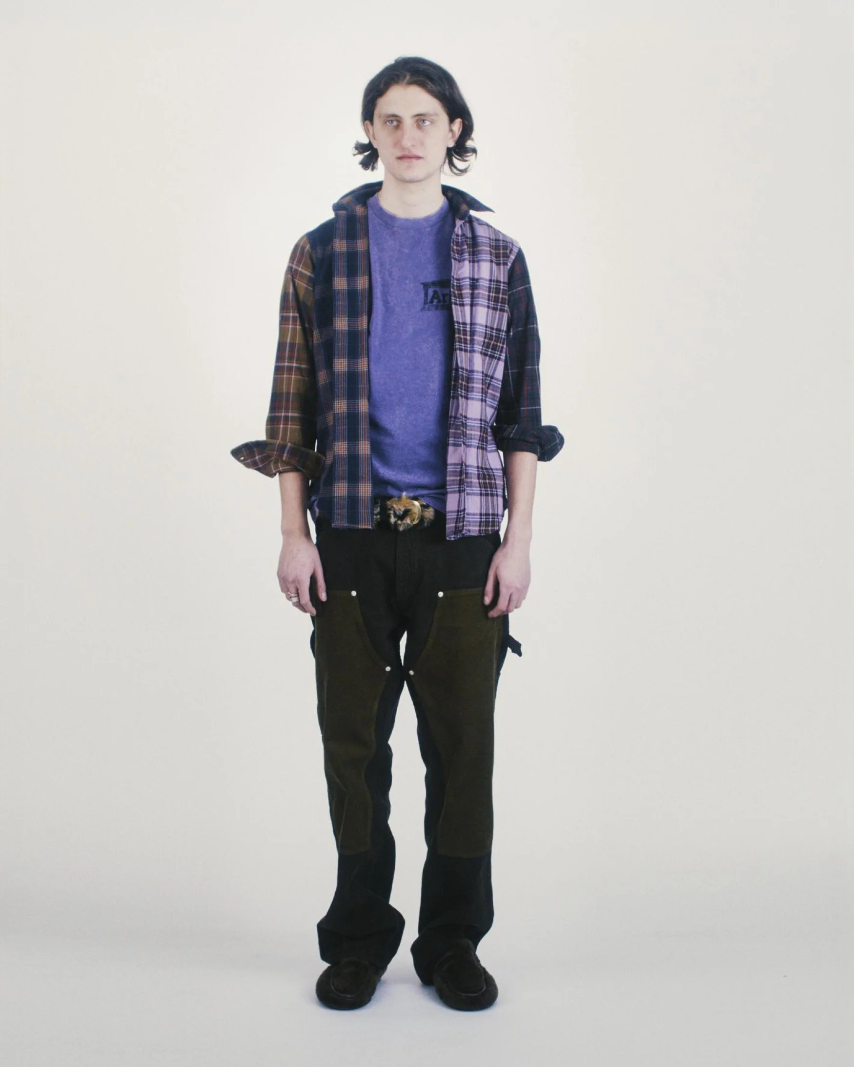 Overdyed Patchwork LS Shirt - Image 2