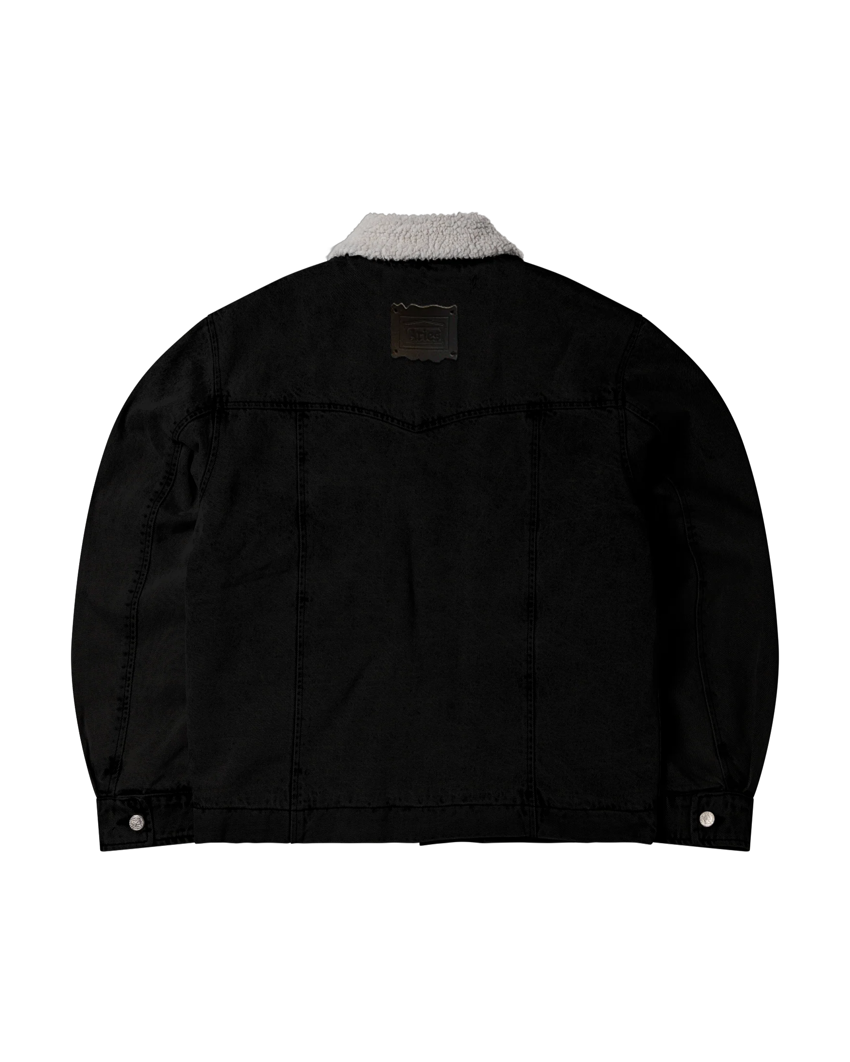Sherpa Denim Car Coat - Image 3