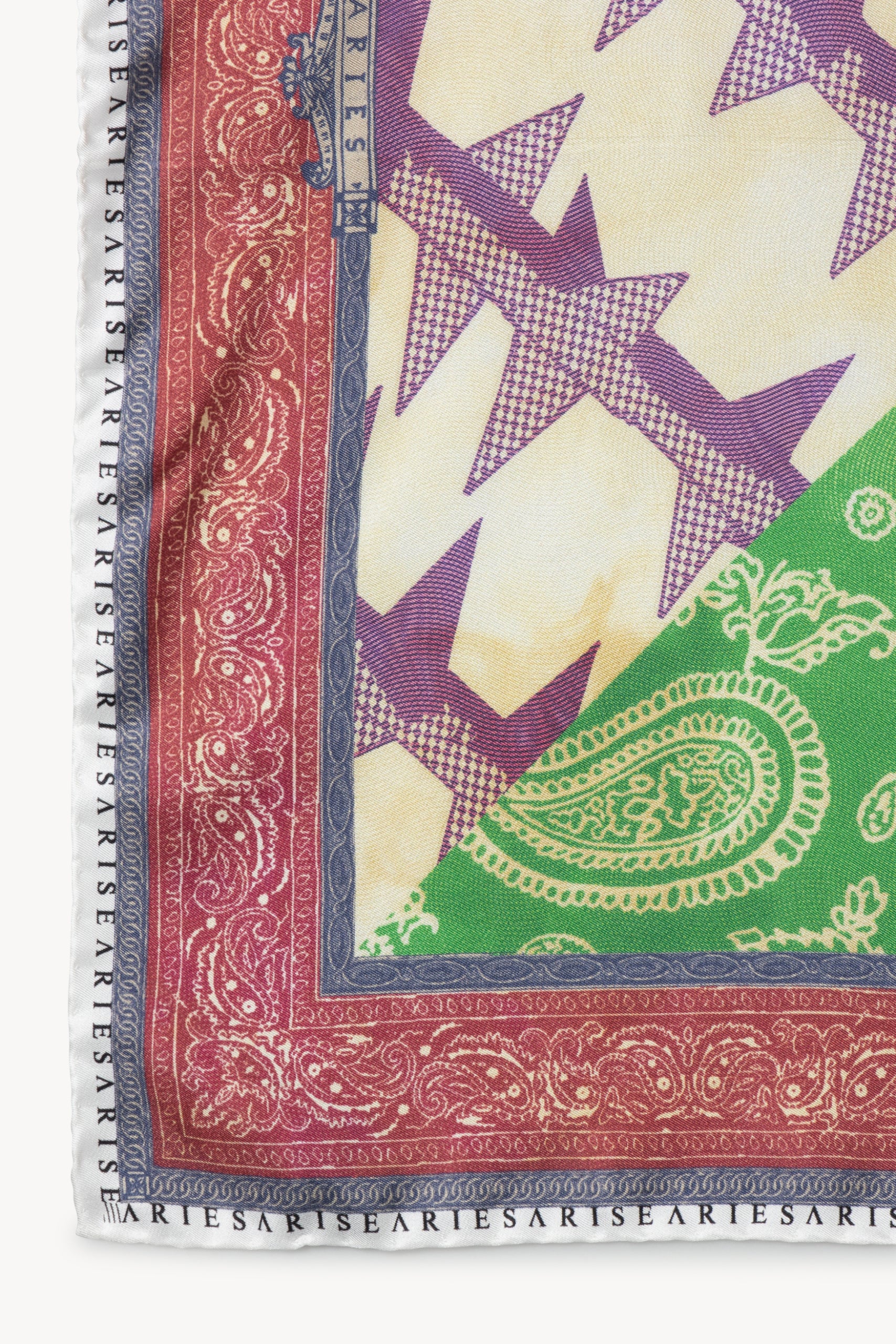 Flag Print Silk Bandana - Image 3