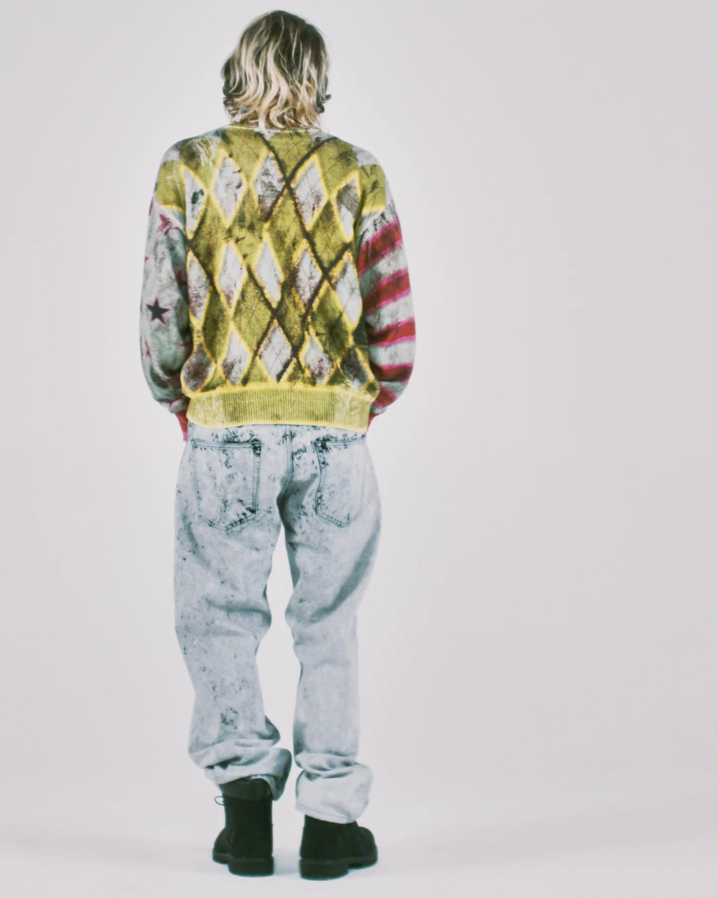 Digi Patchwork V Neck Knit - Image 7