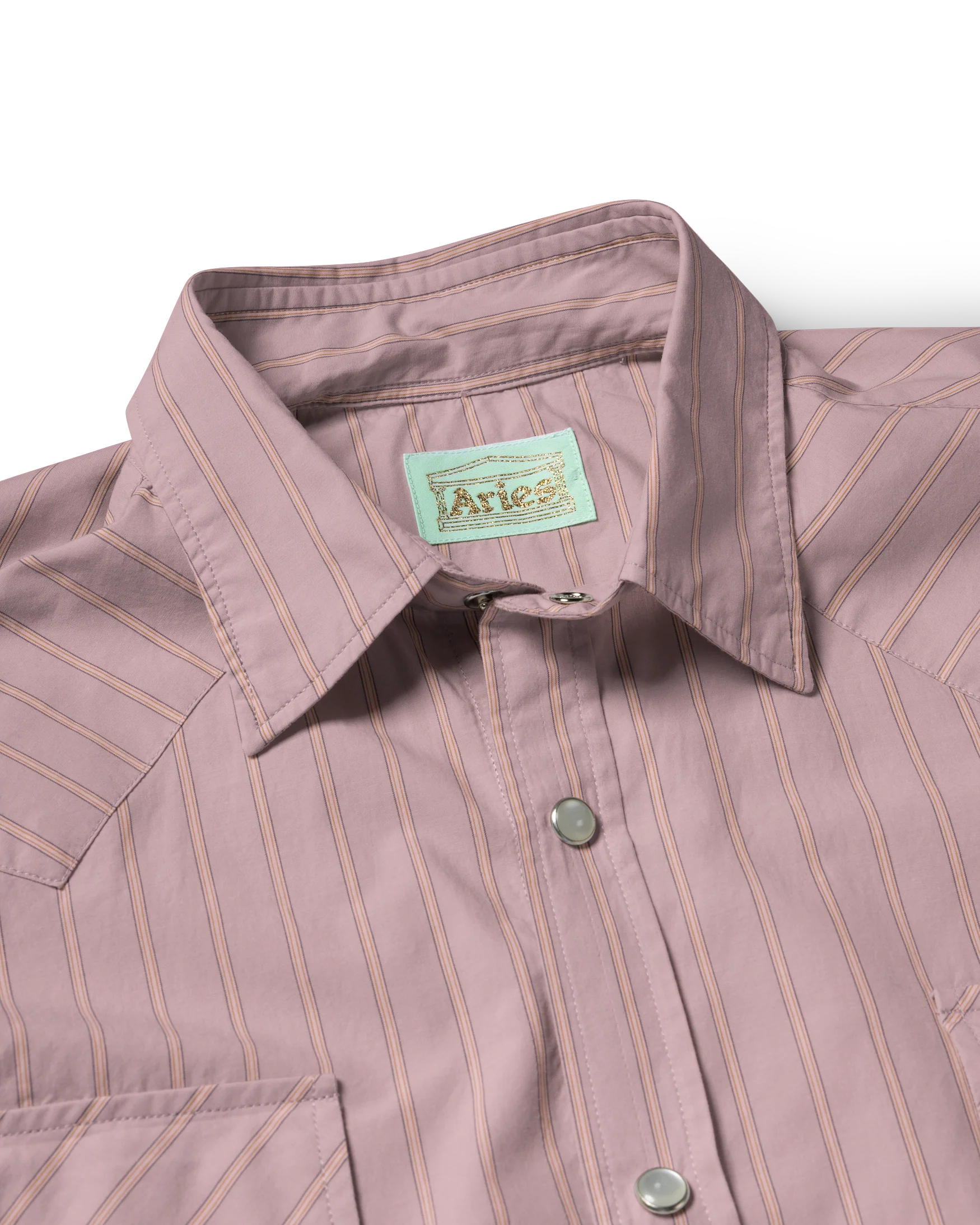 Poplin Stripe Western Shirt - Image 6