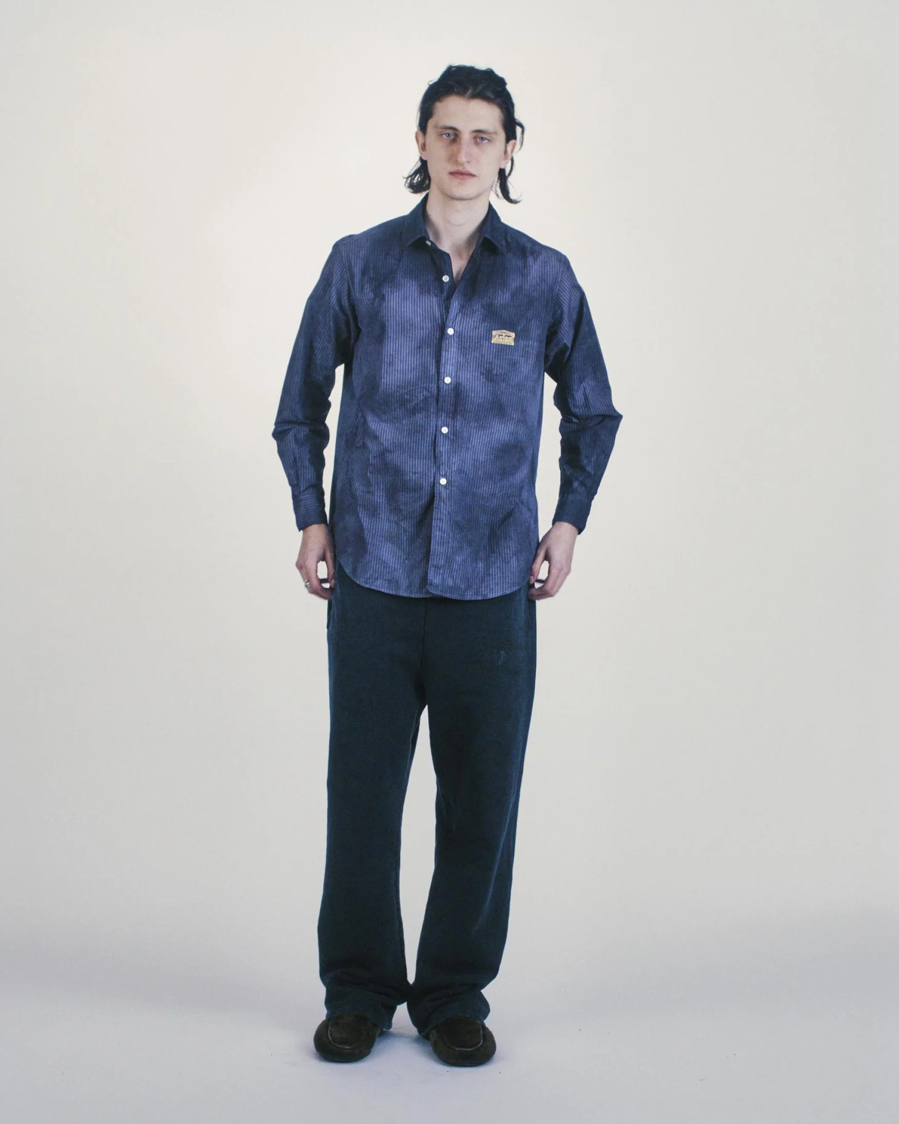 Tie Dye Stripe Poplin Shirt - Image 2