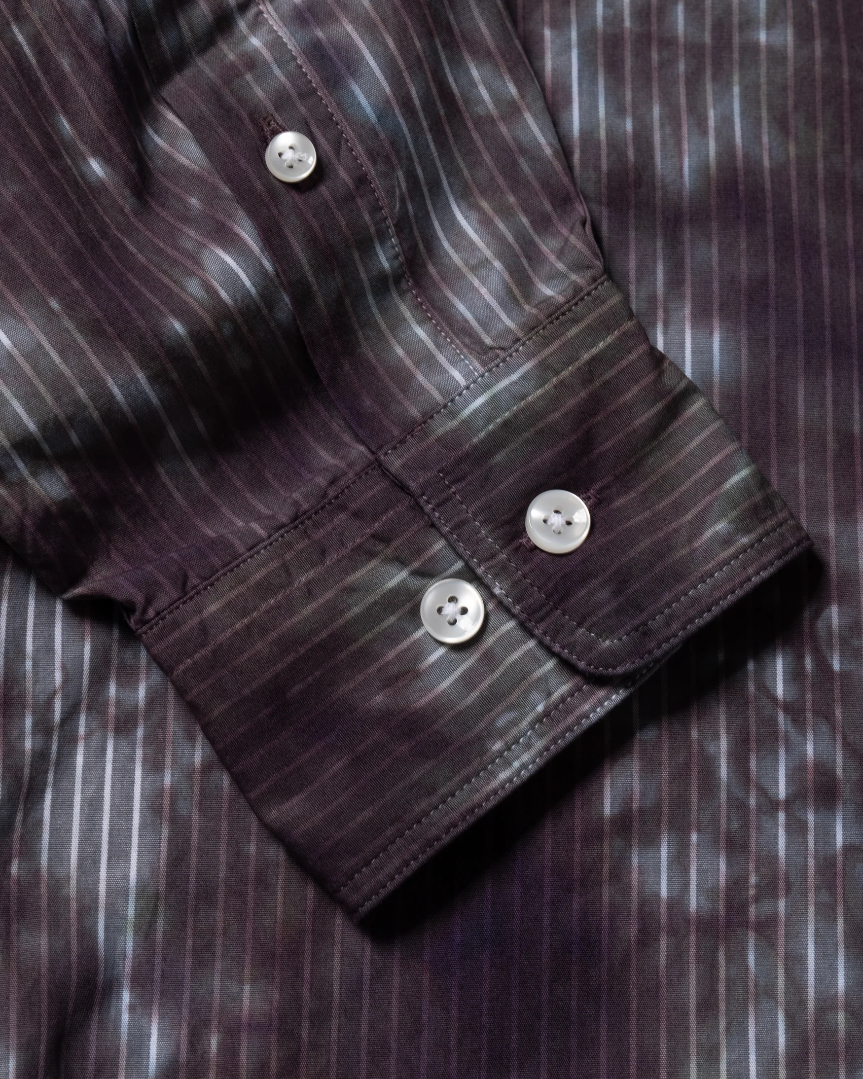 Tie Dye Stripe Poplin Shirt - Image 8